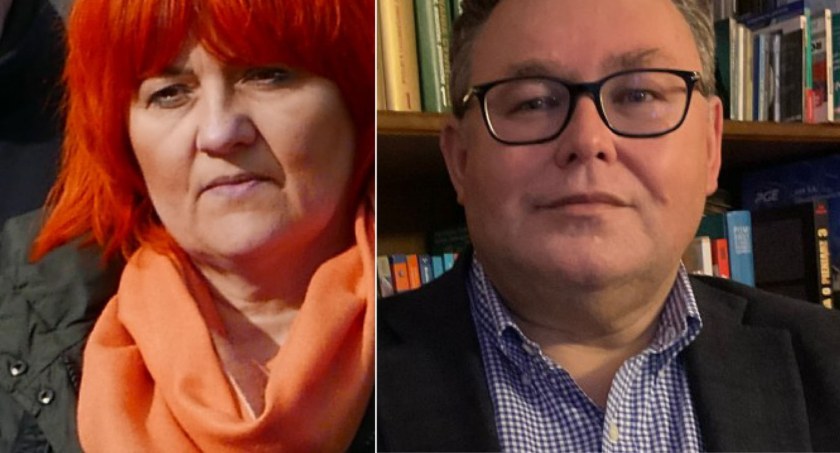 Powiatowi radni Szymon Zyberyng i Edyta Sapis-Drozdek na „Pisowskiej liście płac