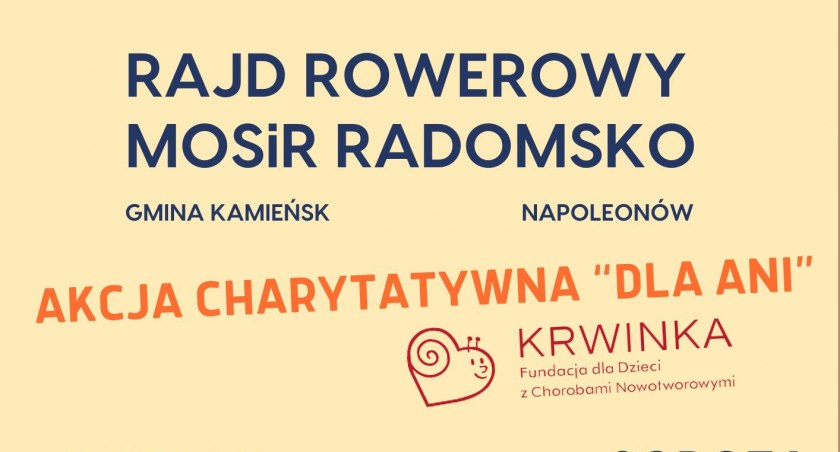 W sobotę 7 października odbędzie się rajd rowerowy i akcja „Dla Ani”