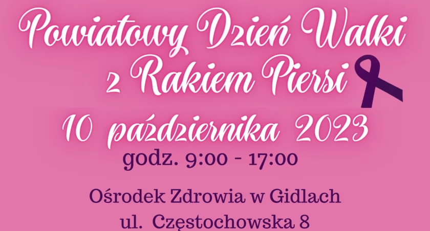 Chcecie zadbać o swoje zdrowie? Akcja profilaktyki raka piersi we wtorek w Gidlach