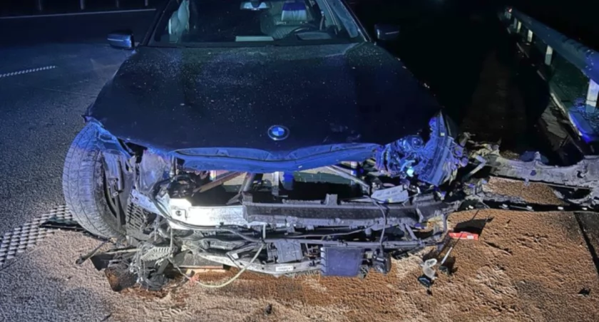 41-latek zamiast na fotelu kierowcy BMW powinien siedzieć na więziennej pryczy. Wpadł, bo zawiodła jedna z opon