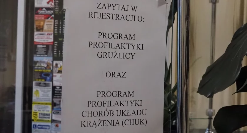 Poradnie POZ realizują program profilaktyki chorób układu krążenia (CHUK) i gruźlicy. Można się zgłosić 