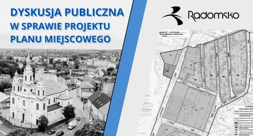 Mieszkańcy mogą wziąć udział w debacie, która obejmuje projekt planu miejscowego sześciu ulic Radomska. To już dzisiaj