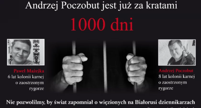 Dziennikarz Andrzej Poczobut już 1000 dni za kratami