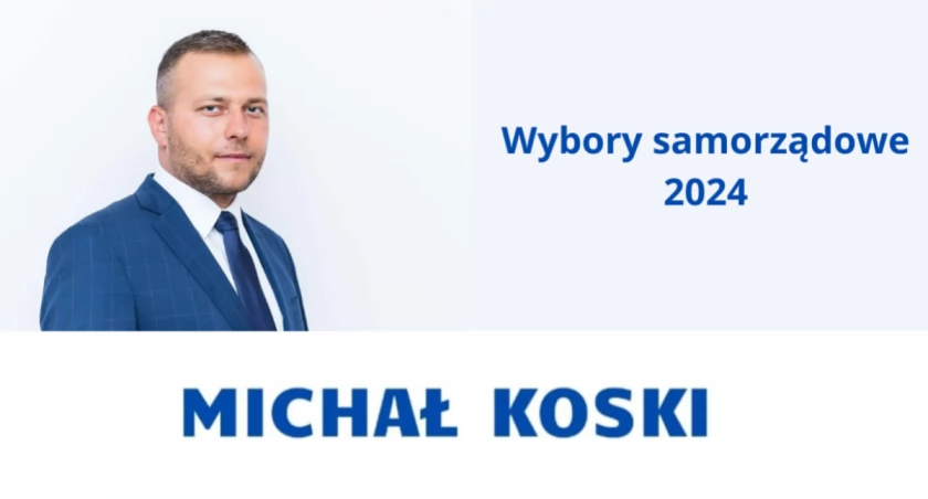 Michał Koski: Startuję. Albo na radnego, albo burmistrza Przedborza. Na razie mierzy szanse