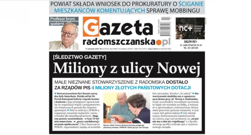 Miliony z ulicy Nowej. O czym przeczytacie na najnowszym wydaniu Gazety Radomszczańskiej 