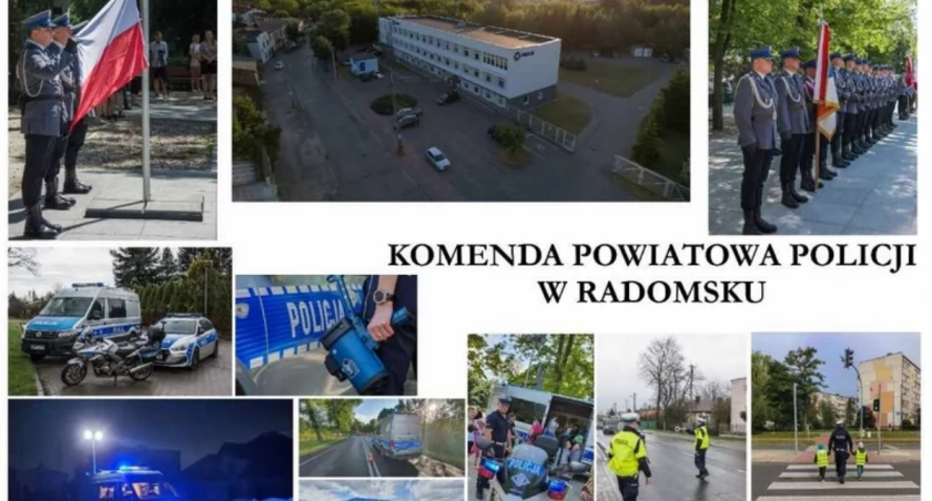 Wizyta w Komendzie Powiatowej Policji w Radomsku na aukcji WOŚP