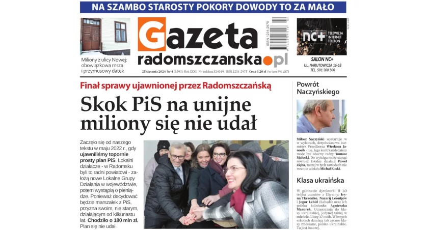 O czym przeczytasz w najnowszej Gazecie Radomszczańskiej
