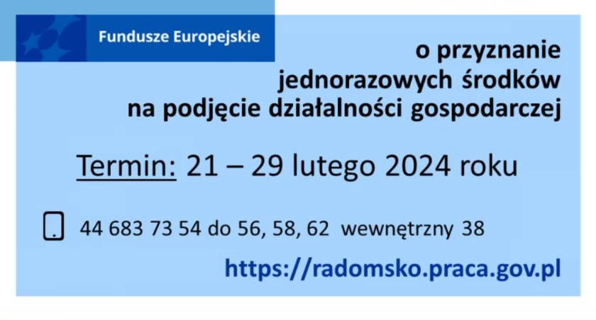 PUP ogłasza nabór wniosków o jednorazową dotację na podjęcie działalności gospodarczej. Maksymalne wsparcie to 42 tys. zł