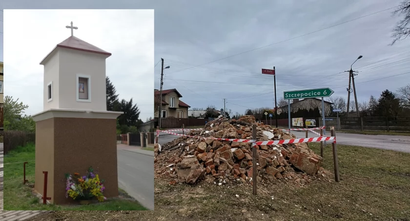 Pijany 25-latek wjechał w prawie 100-letnią kapliczkę. Kto ją odbuduje? Nie wiadomo. Kto za to zapłaci? Też nie wiadomo