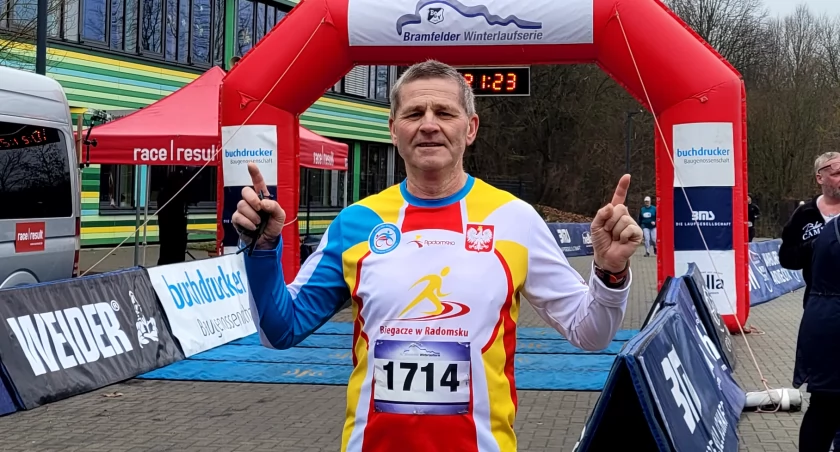 Piotr Płoskoński, biegacz BKS-u, wystartował w 34. Bramfelder Winterlaufserie w Hamburgu