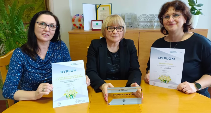Radomszczański Ekonomik po raz ósmy wyróżniony w programie OTWARTA FIRMA