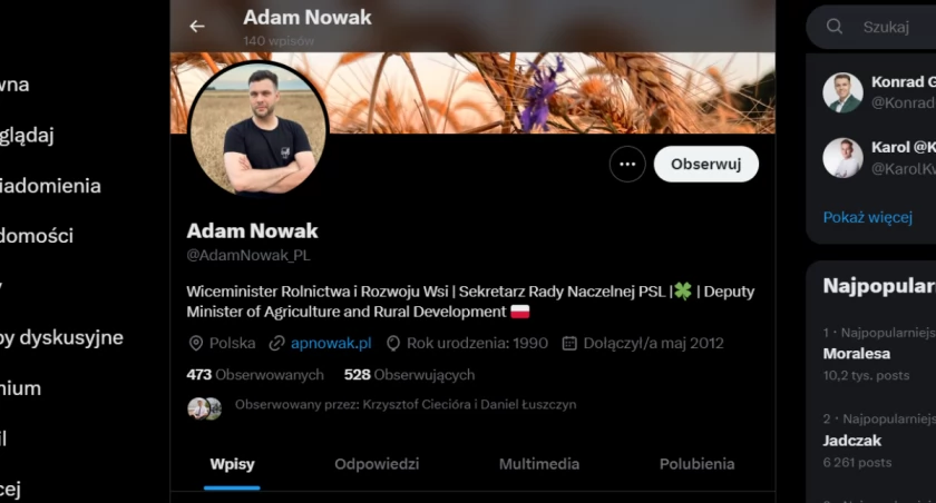 Nagrody dla uczniów. Wiceminister Rolnictwa Adam Nowak: Za nieporozumienie i zaistniały błąd komunikacyjny przepraszam