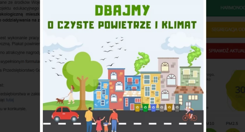 PGK ogłasza konkurs plastyczny dla uczniów szkół podstawowych „Dbajmy o czyste powietrze i klimat”