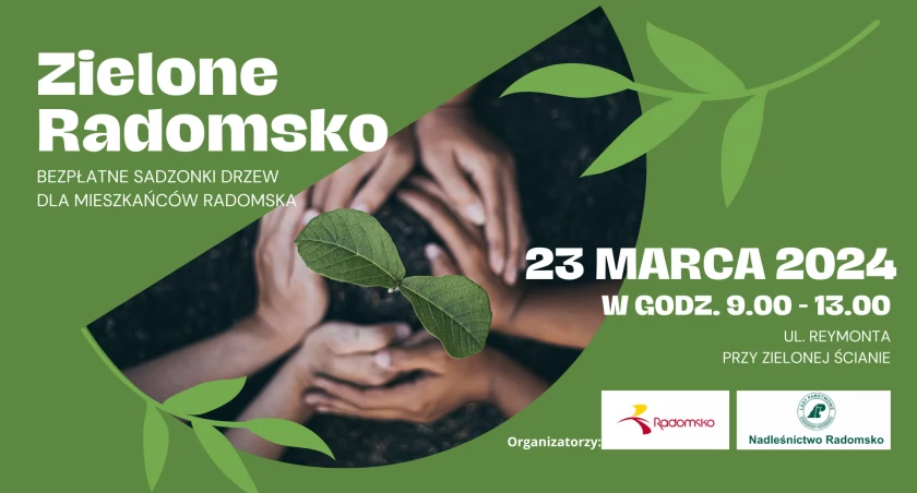 Akcja „Zielone Radomsko” w sobotę na ul. Reymonta, przy Zielonej Ścianie. Będzie można odebrać darmowe sadzonki