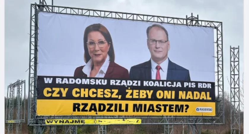 Sztab Razem dla Radomska składa doniesienie do prokuratury ws. billboardów z Ferencem i Milczanowską