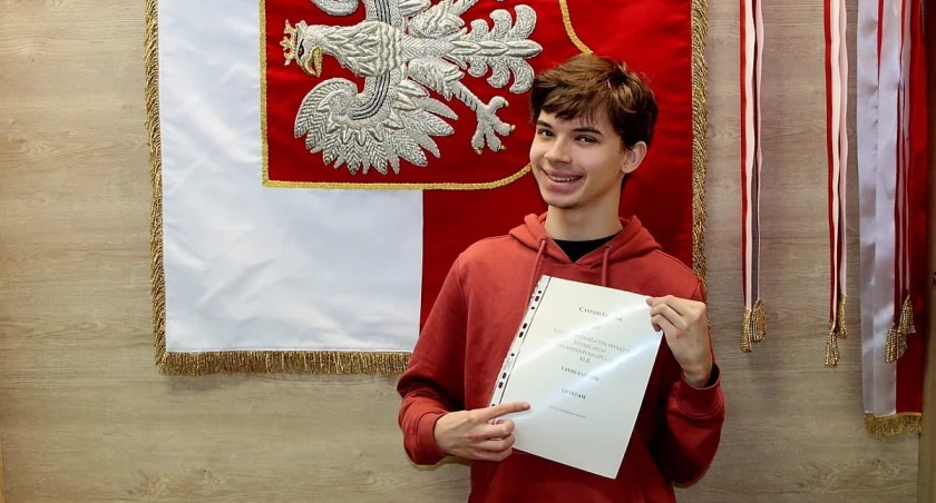 Kacper Guziak, uczeń II LO jedzie na łacińskie mistrzostwa do Włoch. Będzie tłumaczył dzieła Cycerona