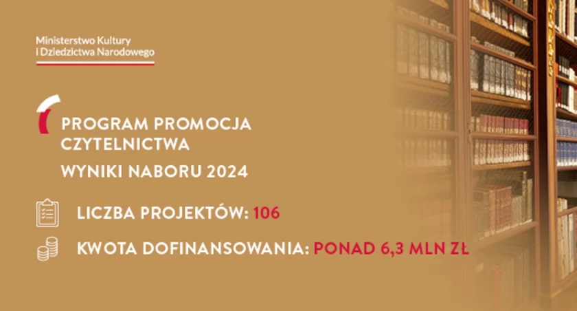 Miejska Biblioteka Publiczna pozyskała środki z  Ministerstwa Kultury i Dziedzictwa Narodowego. Będzie promować czytelnictwo