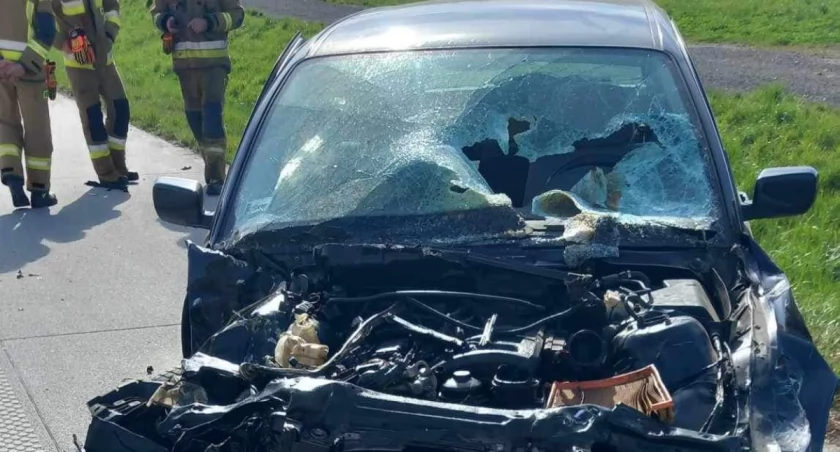 Autostrada A1. Zderzenie samochodu osobowego z autem ciężarowym. 20-letnia kobieta jechała zbyt szybko