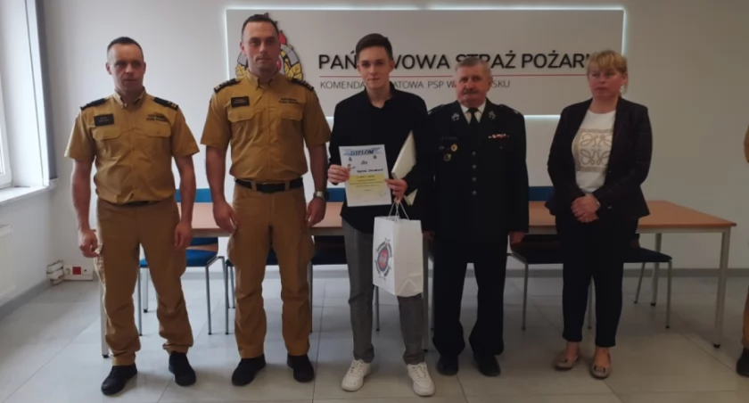 Bartosz Stolarczyk z Elektryka reprezentantem powiatu radomszczańskiego w etapie wojewódzkim Ogólnopolskiego Turnieju Wiedzy Pożarniczej