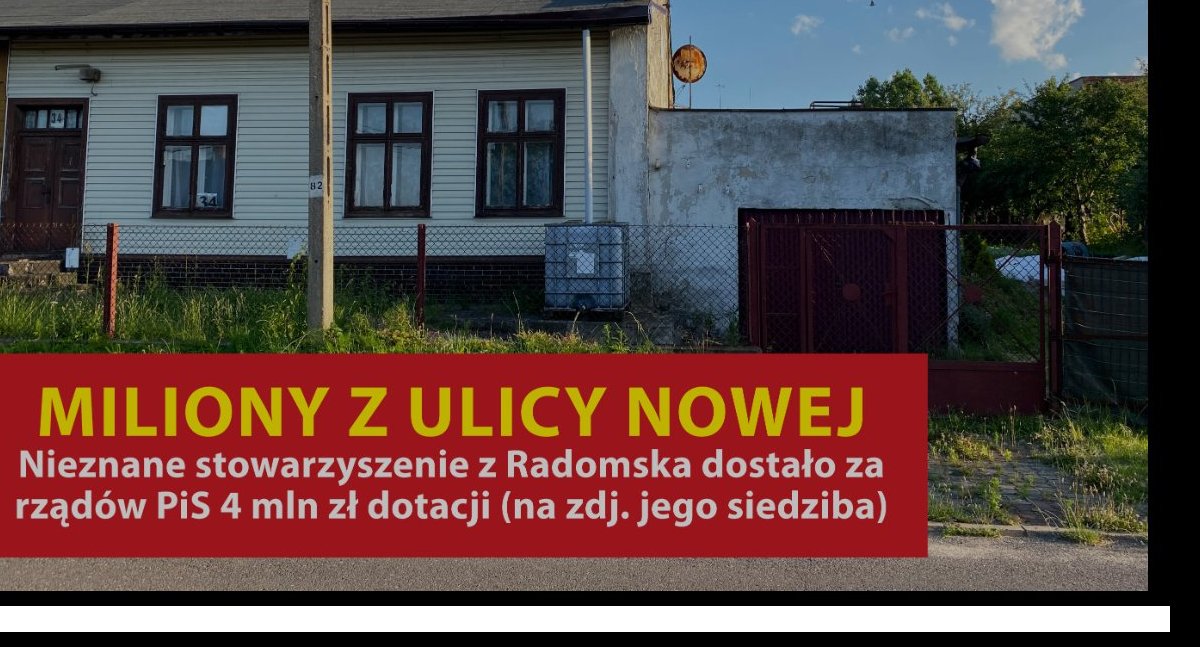Miliony dotacji dla nieznanej organizacji. „Teraz jesteśmy z PO, nie z PiS, więc po co drążyć?
