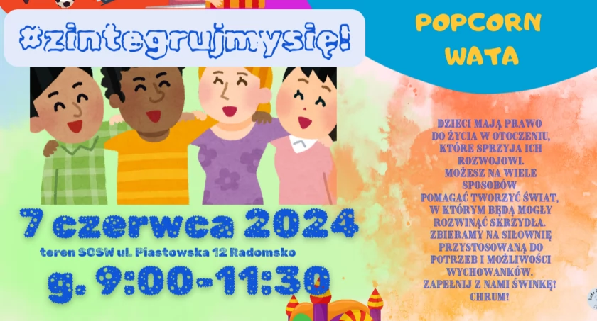 W piątek 7 czerwca Piknik Rodzinny z okazji Dnia Dziecka. Zaprasza Specjalny Ośrodek Szkolno-Wychowawczy