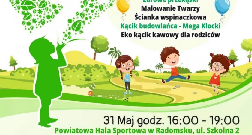 Powiatowa Hala Sportowa zaprasza najmłodszych na zabawę z okazji Dnia Dziecka 