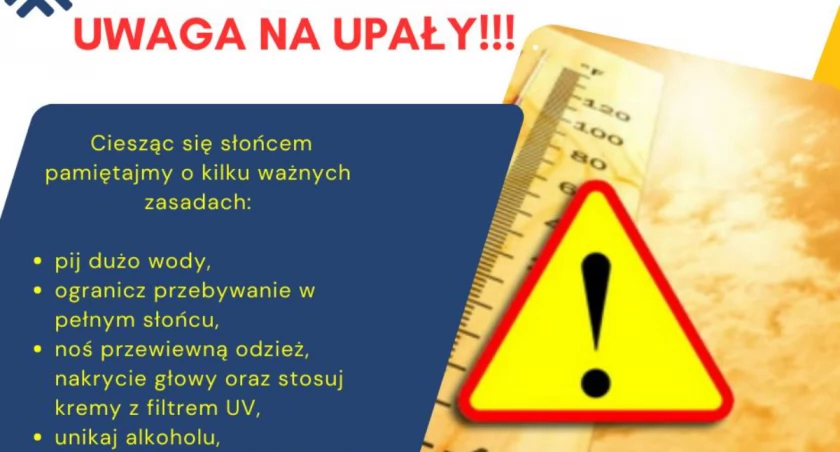 Uwaga na upały! Na upał powinny uważać zwłaszcza osoby starsze, chore i dzieci