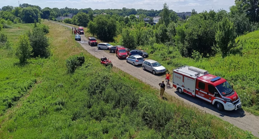 Specjalna dronowa grupa z OSP Strzałków brała udział w poszukiwaniach zaginionego 21-latka