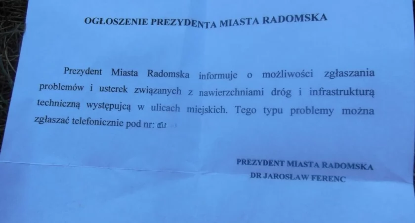 Mieszkańcy dostają do skrzynek pisma podpisane przez prezydenta ws. zgłaszania usterek. Ktoś się podszywa