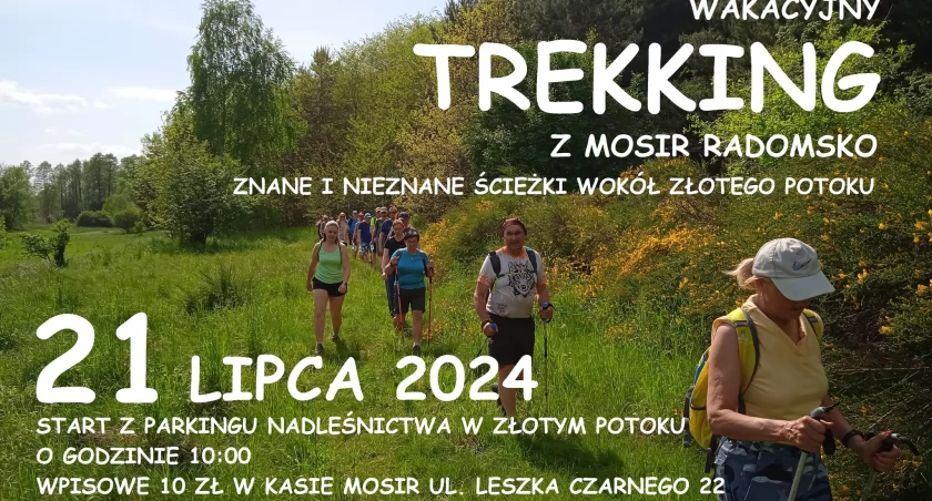 Wakacyjny trekking z MOSiR. Tym razem trasa przebiegać będzie ścieżkami wokół Złotego Potoku