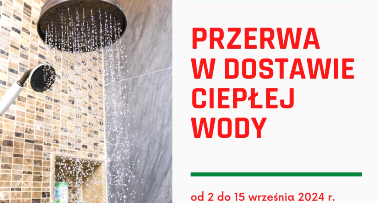 PGK informuje, że przez pierwsze dwa tygodnie września nie będzie ciepłej wody