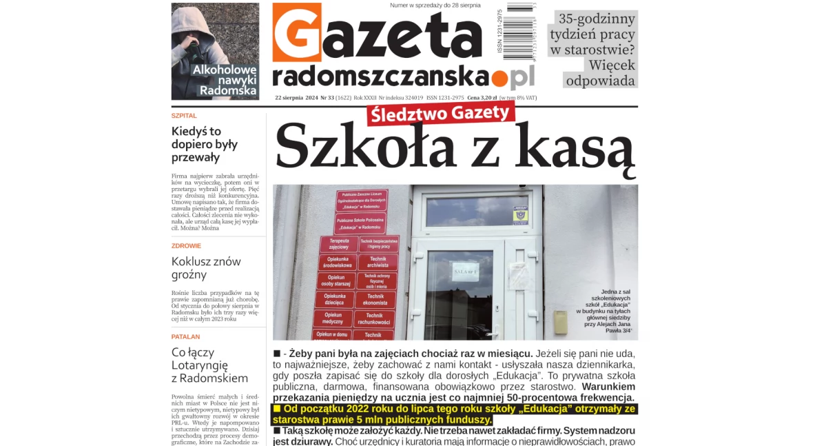 O czym przeczytacie w najnowszym wydaniu Gazety Radomszczańskiej 