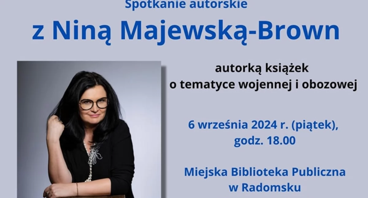 Spotkanie autorskie z Niną Majewską-Brown. MBP uczci  85. rocznicę wybuchu II wojny światowej