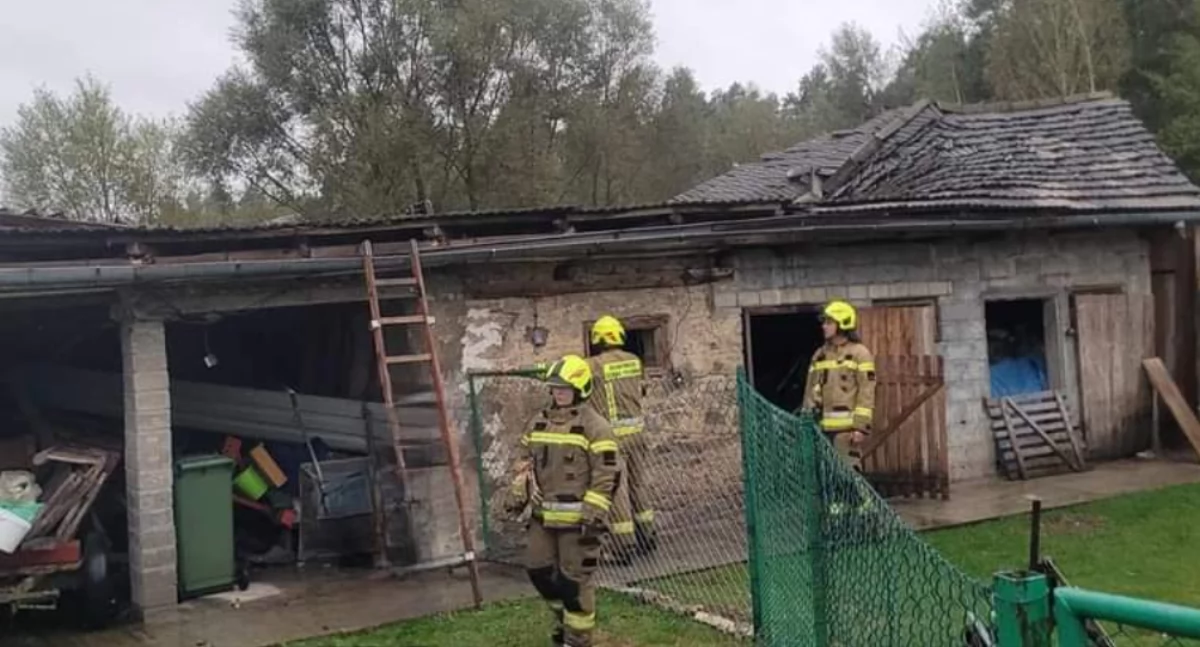 Powalone drzewa, uszkodzone dachy i zalane podwórka i piwnice. Strażacy mieli co robić 