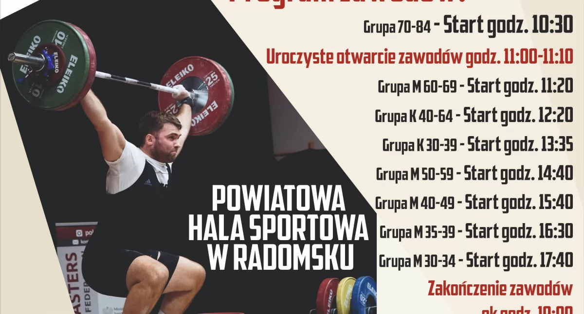 V Memoriał Janusza Kamińskiego w  Podnoszeniu Ciężarów MASTERS już w sobotę