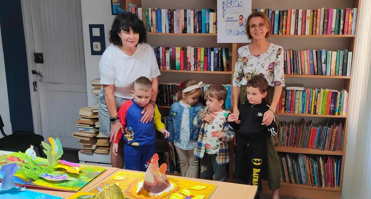 Druga edycja ogólnopolskiego projektu edukacyjno-czytelniczego Bajki - Pomagajki. Przedszkolaki w filii nr 2
