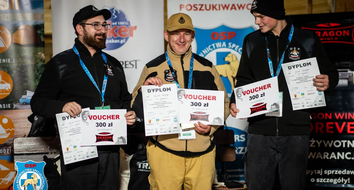 Strażacy ochotnicy ze Strzałkowa na podium I Ogólnopolskie Zawody Dronów Ratowniczych SkySearch Challenge