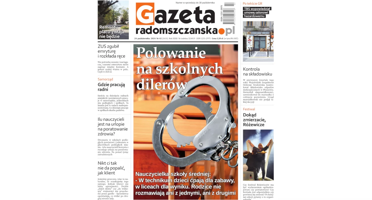 O czym przeczytasz w najnowszym wydaniu Gazety Radomszczańskiej