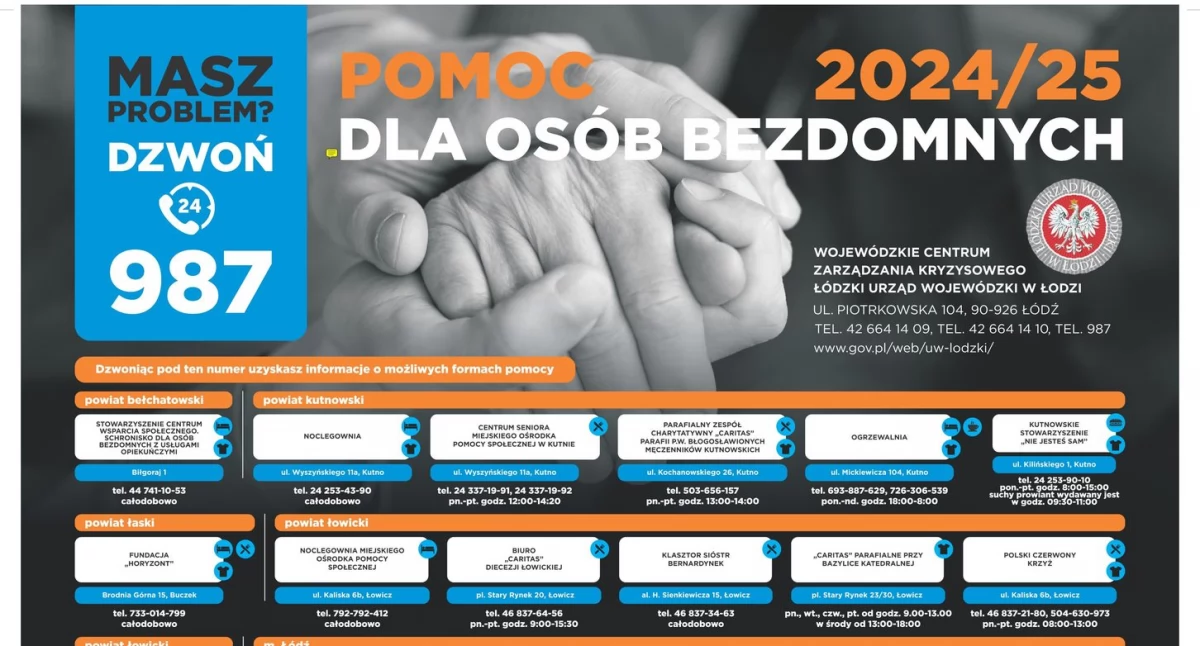 Potrzebujesz pomocy? Zadzwoń. To jest lista miejsc, w których ją znajdziesz