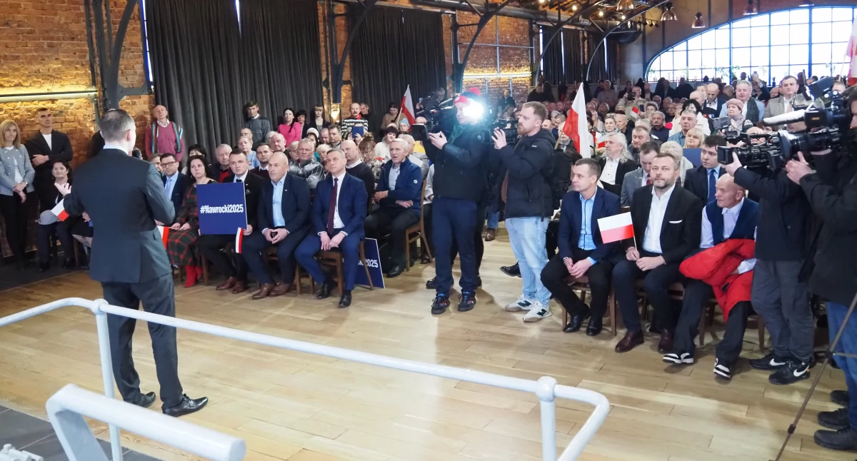Nawrocki w Radomsku: - Nie dla ekologicznego terroru, który niszczy polską gospodarkę [FILM, ZDJĘCIA]