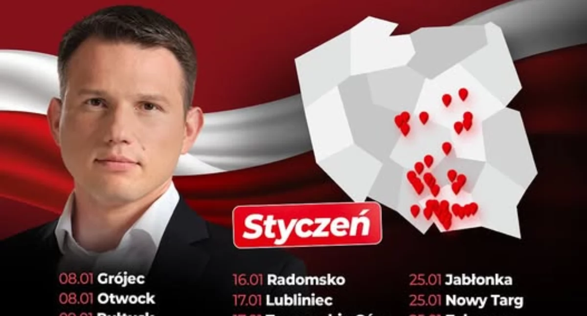Sławomir Mentzen, kandydat Konfederacji na prezydenta RP, przyjedzie do Radomska