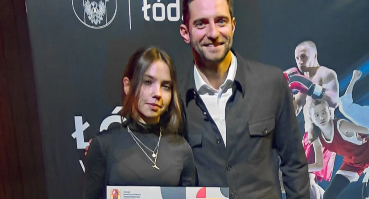 Radomszczanka Joanna Tutaj na Gali Sportu Województwa Łódzkiego. Wyróżniona za złoty medal