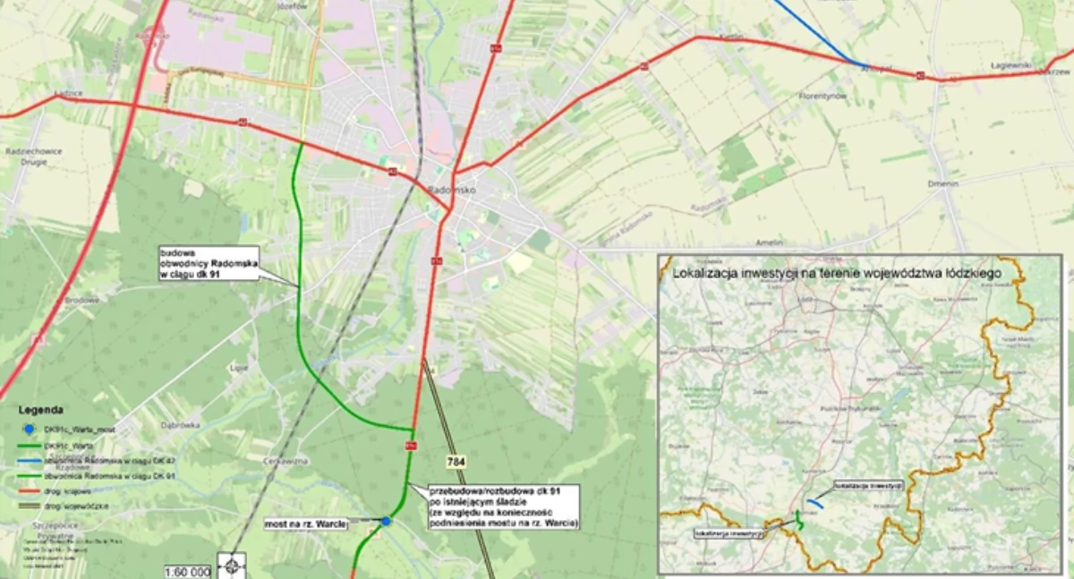Obwodnica Radomska przebiegnie od gminy Kodrąb aż do Topisza