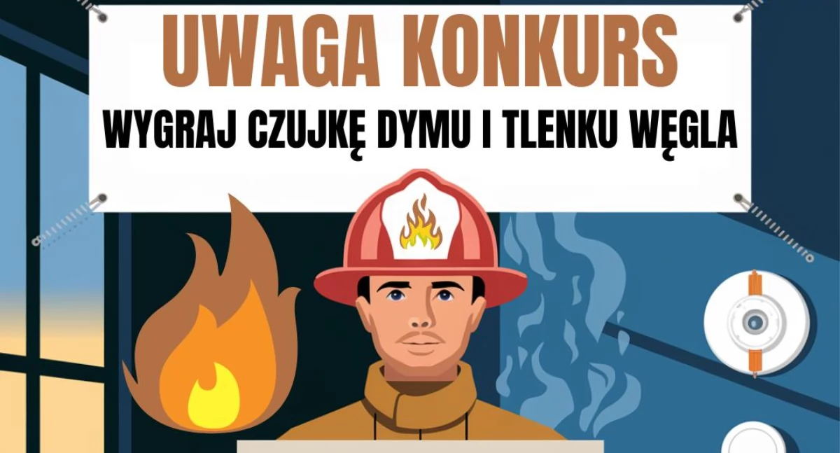 Radomszczańscy strażacy organizują konkurs - Wygraj czujkę dymu i tlenku węgla. Czasu coraz mniej