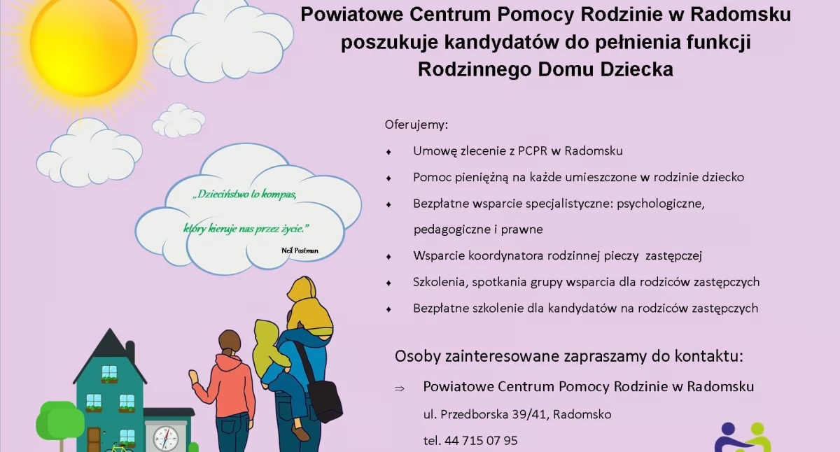 Rodzice zastępczy potrzebni od zaraz. PCPR szuka kandydatów do prowadzenia Rodzinnego Domu Dziecka