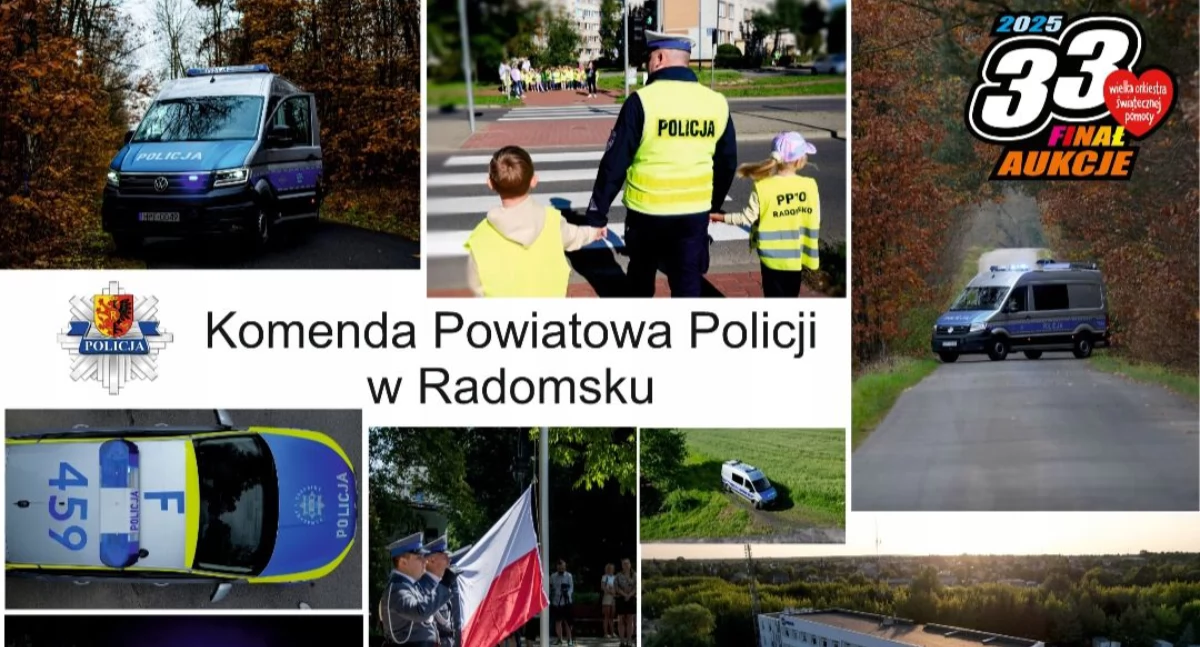 Policjanci grają z WOŚP-em. Wystawili na licytację voucher na zwiedzanie Komendy Powiatowej Policji w Radomsku