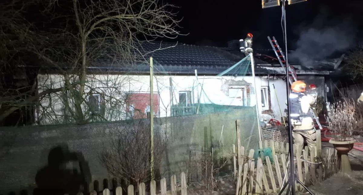 Pożar budynku gospodarczego w miejscowości Chaba Klizińska. Straty wyniosły 40 tys. zł