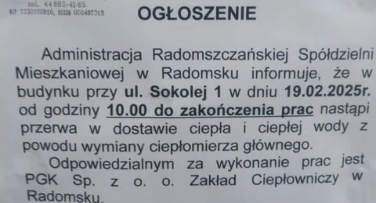 Czytelnik: - Brawo panie prezesie. Wymiana w taką pogodę? Naprawdę? PGK: - Termin był ustalony przed tygodniem