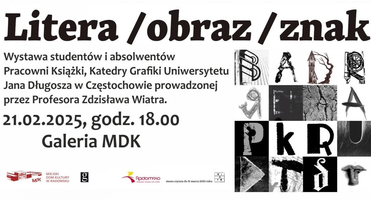 MDK zaprasza na wystawę studentów i absolwentów Pracowni Książki, Katedry Grafiki Uniwersytetu Jana Długosza w Częstochowie
