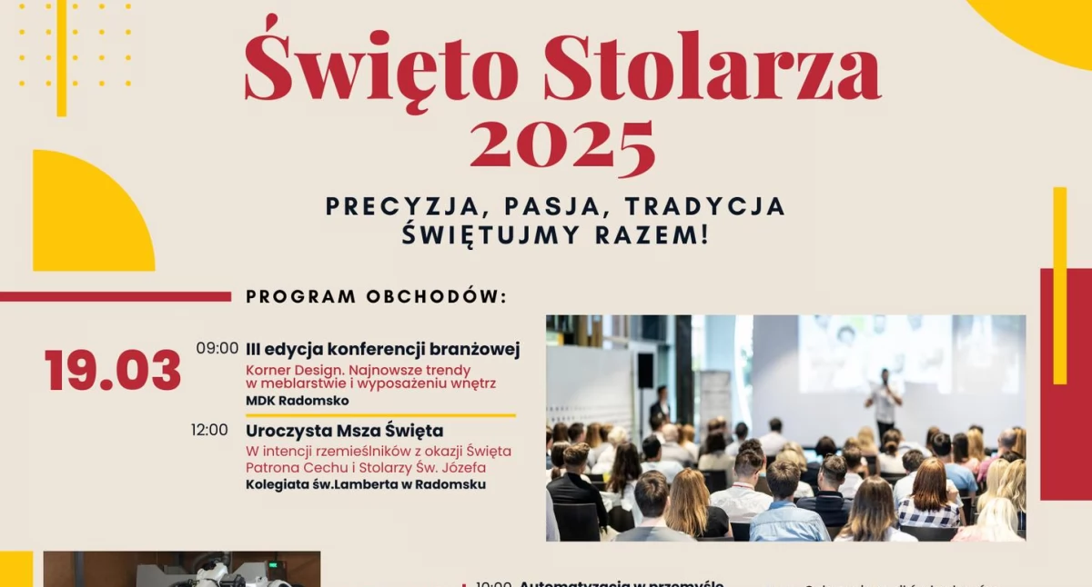 19 marca świętować będą stolarze. Obchody rozpocznie branżowa konferencja